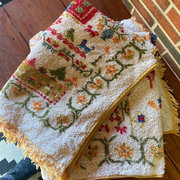 Bath Vintage Fieldcrest 10 Cotton Towel Set Made In Usa Countryside